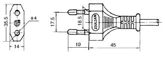 <a href='http://www.fonida.com' target='_blank'><a href='http://www.fonida.com' target='_blank'>电源适配器</a></a>插头图纸