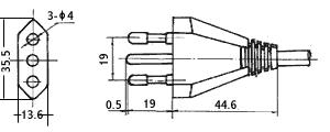 <a href='http://www.fonida.com' target='_blank'><a href='http://www.fonida.com' target='_blank'>电源适配器</a></a>插头图纸